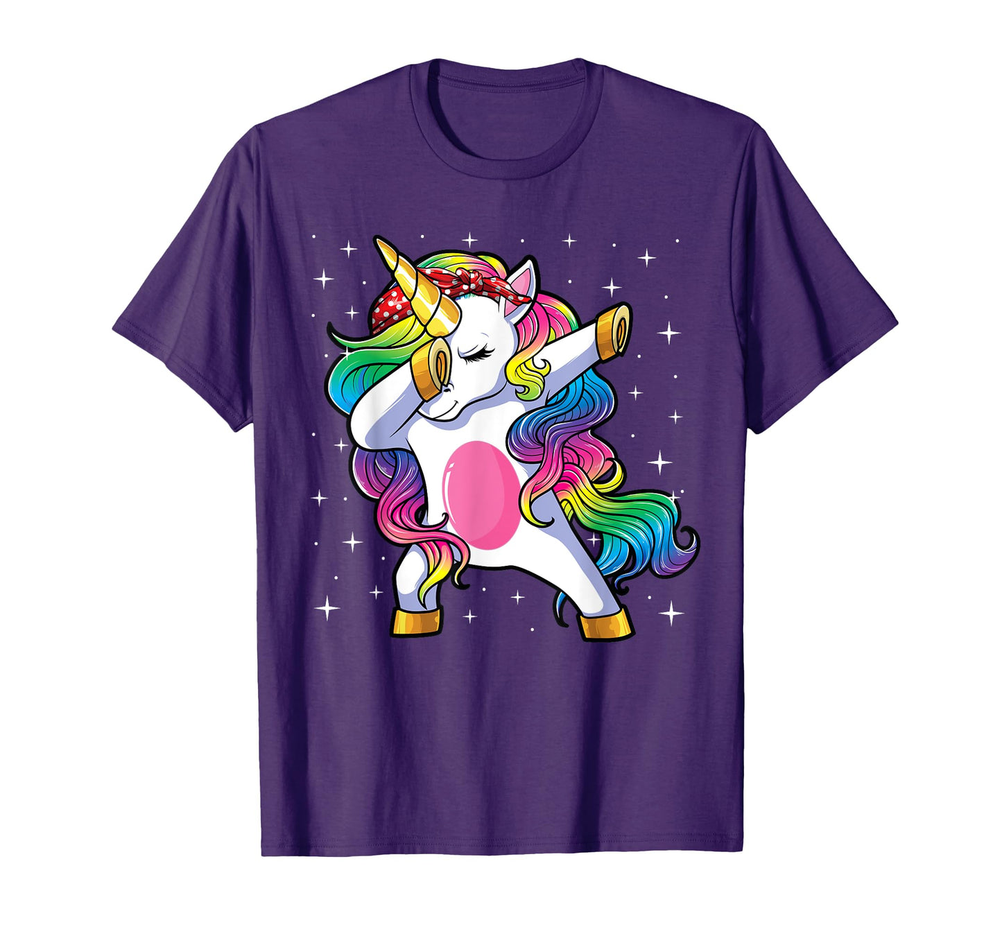Dabbing Unicorn Shirt Girls Kids Mom Women Dab Unicorn T-Shirt