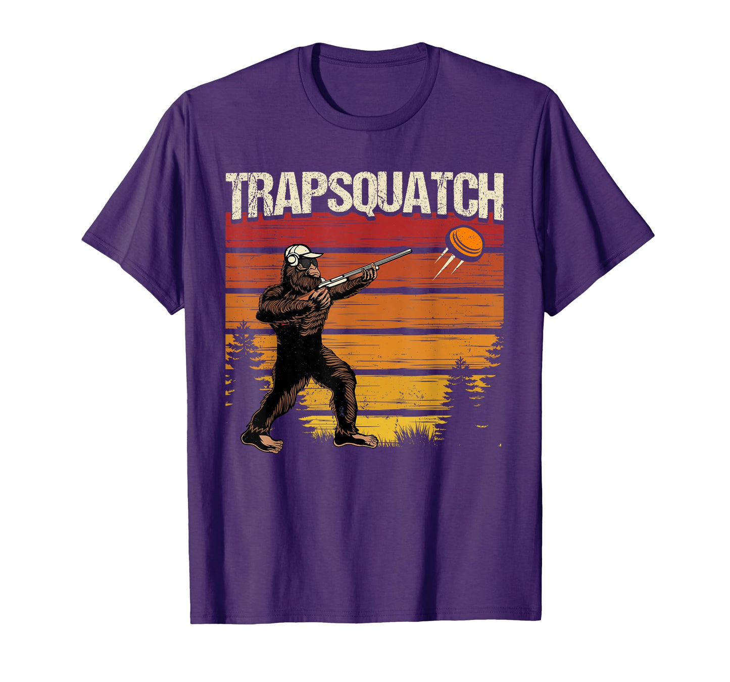 Funny Trap Clay Shooting Bigfoot Trapsquatch Men T-Shirt