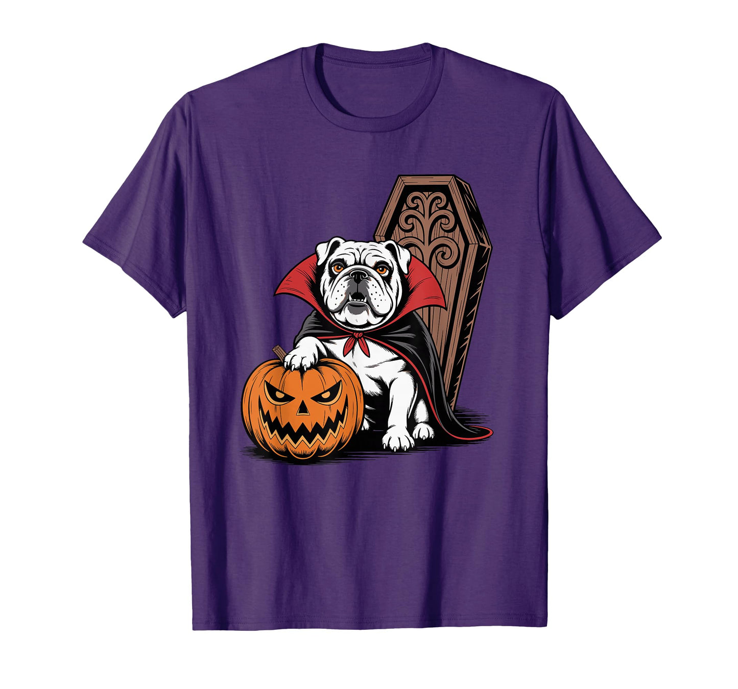Halloween English Bulldog Coffin Bulldogs T-Shirt