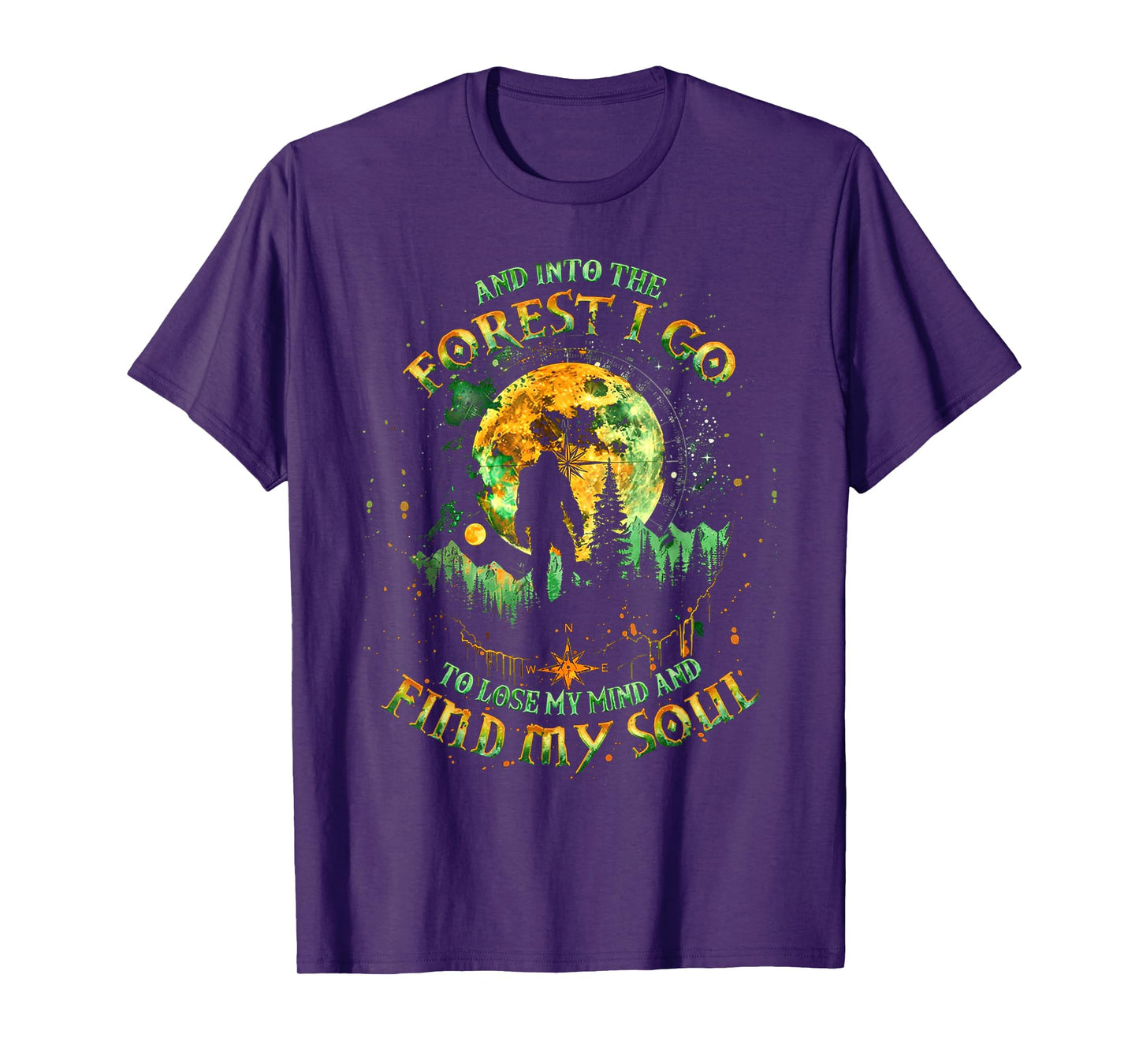 And Into The Forest I Go To Lose My Mind Camping Bigfoot T-Shirt
