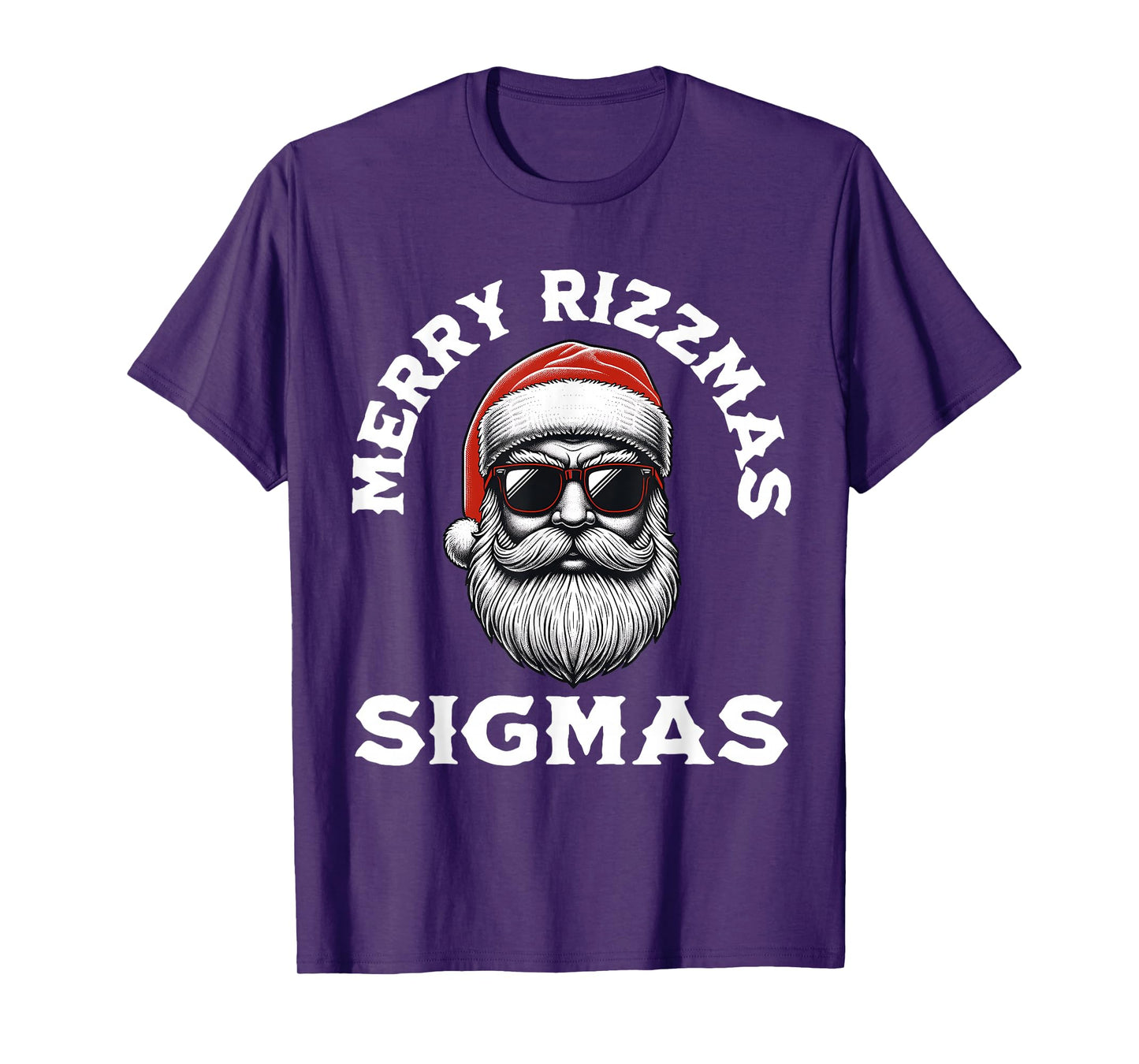 Merry Rizzmas Sigmas Rizz Christmas Santa Teen Gen Alpha T-Shirt