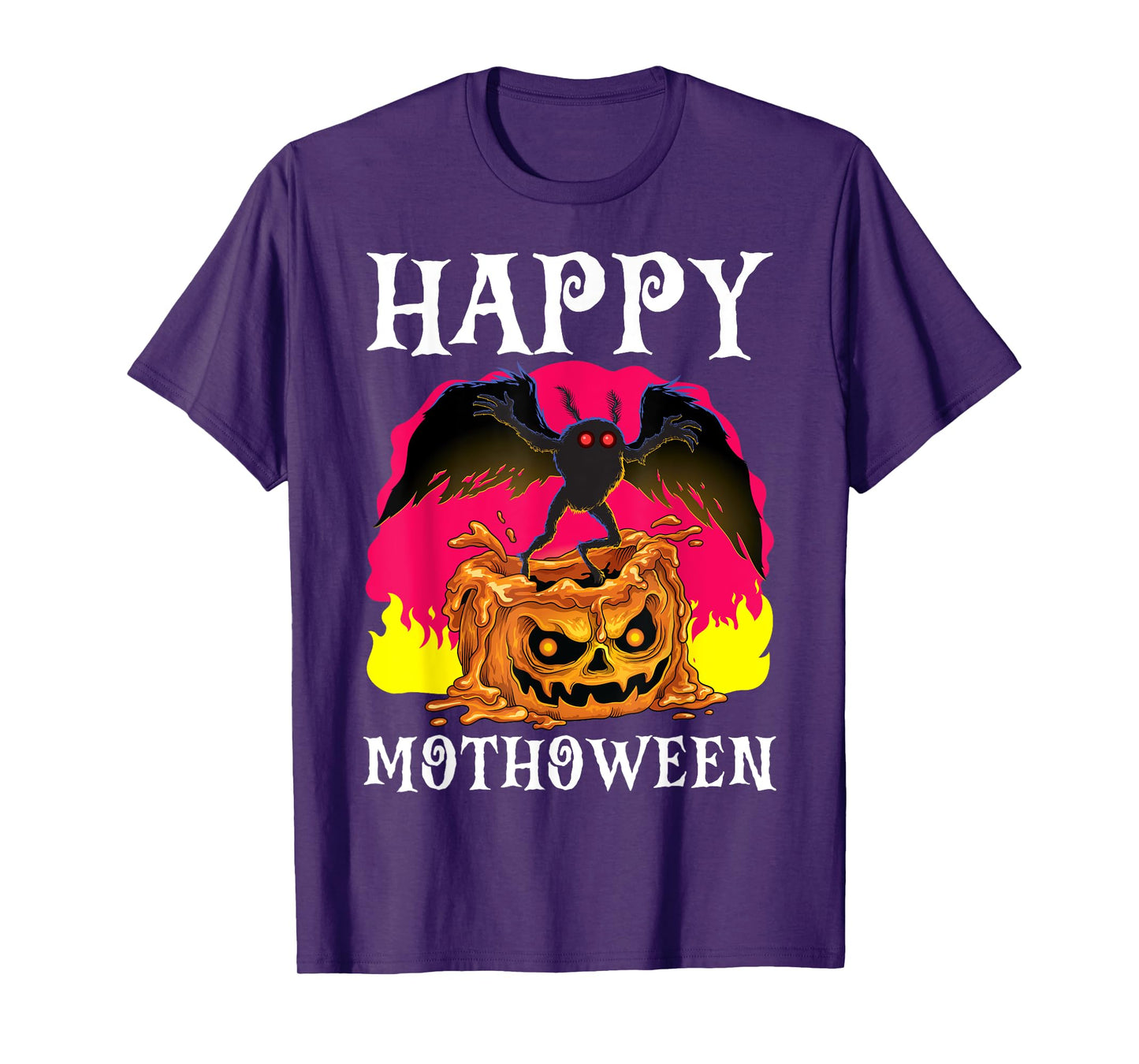 Happy Mothoween Halloween Mothman Folklore Creepy Cryptid T-Shirt