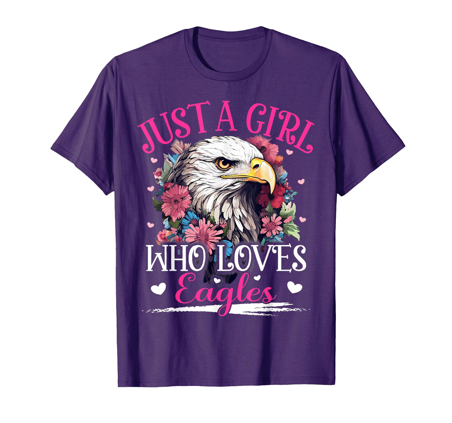 Just A Girl Who Loves Eagle Bird For Women Girls T-Shirt