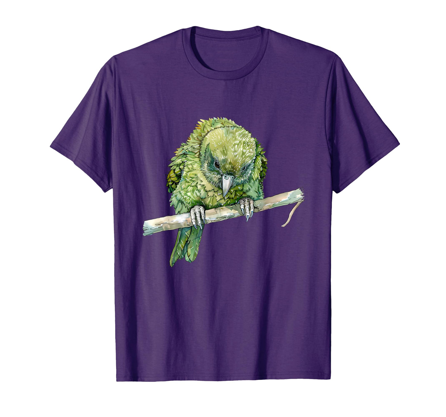 Kakapo Parrot Animal Print Drawing Wildlife Kakapo Lover T-Shirt