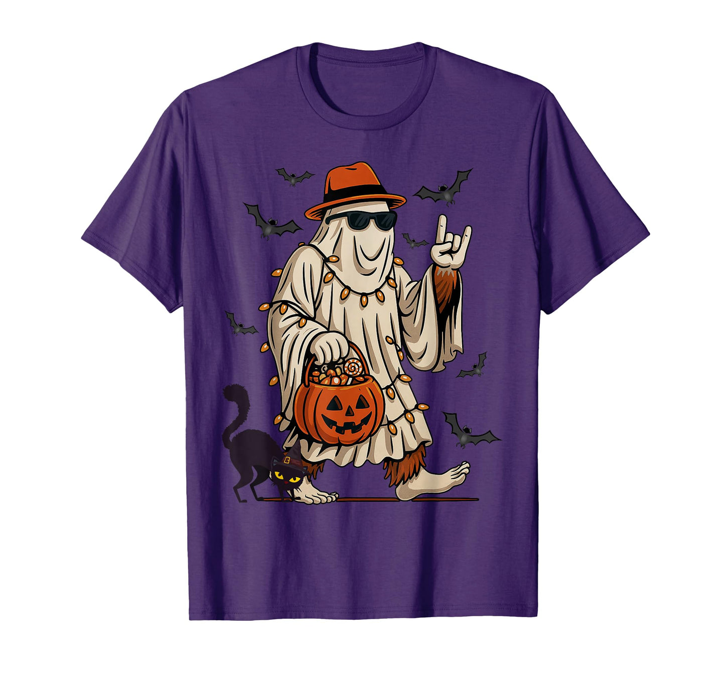Funny Bigfoot Ghost Halloween Costume Sasquatch Boy Mens Kid T-Shirt
