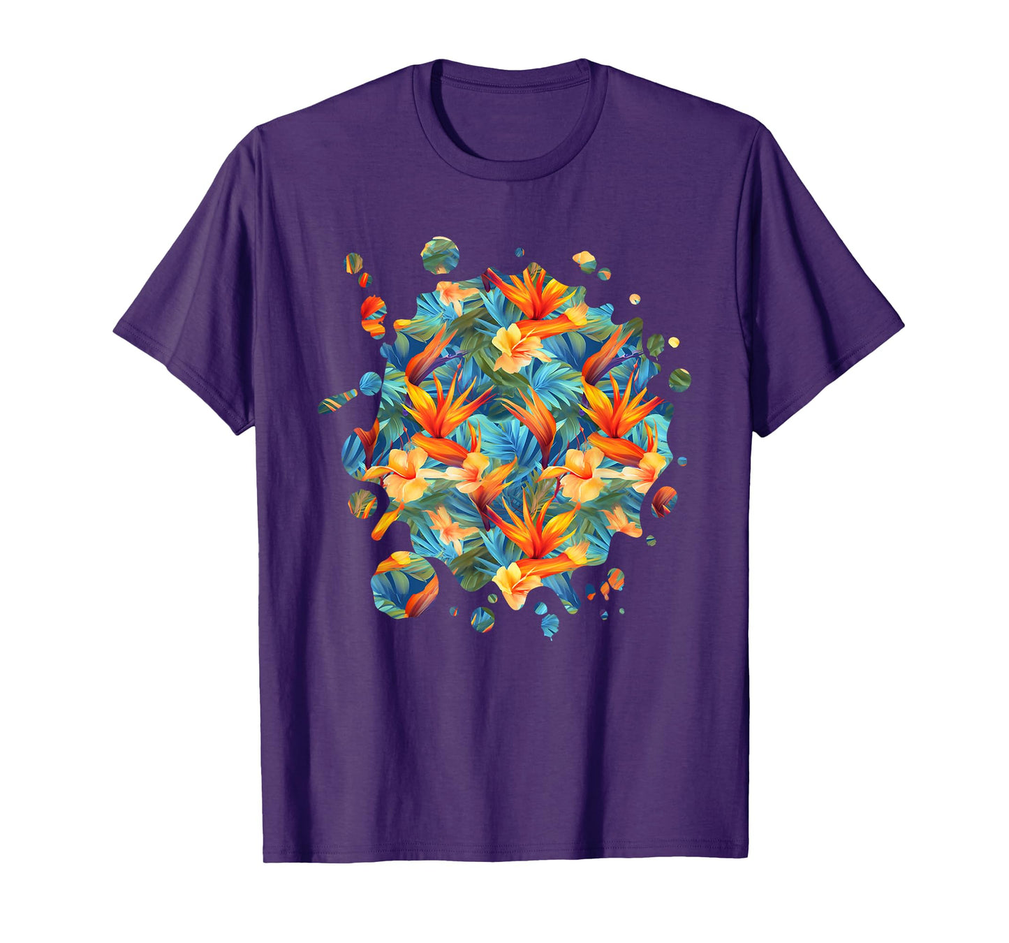 Cute Bird of Paradise Inspired Flower Plant Lover Gardener T-Shirt
