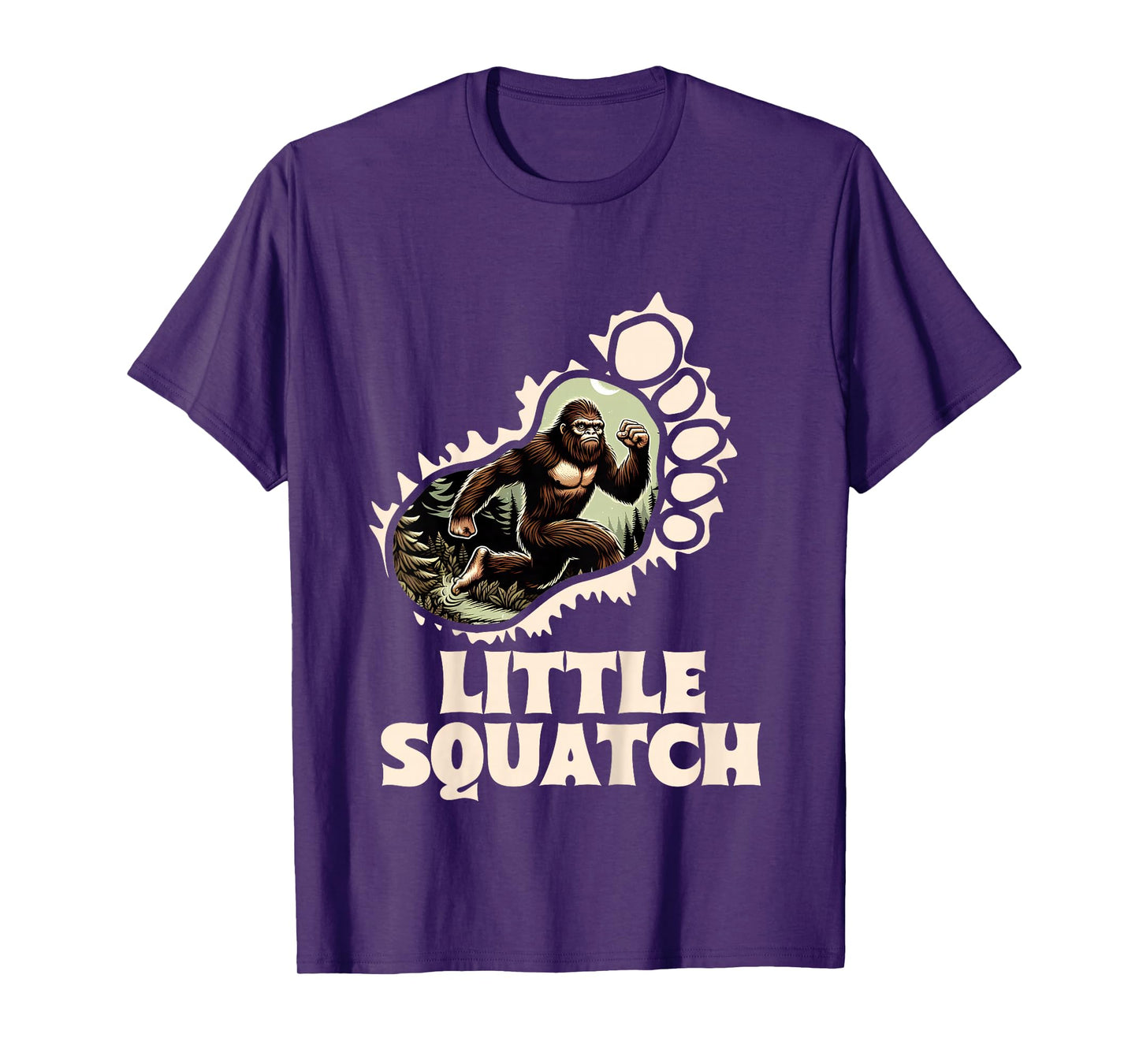Kids Sasquatch Lover Bigfoot Baby Girl Baby Boy Little Squatch T-Shirt