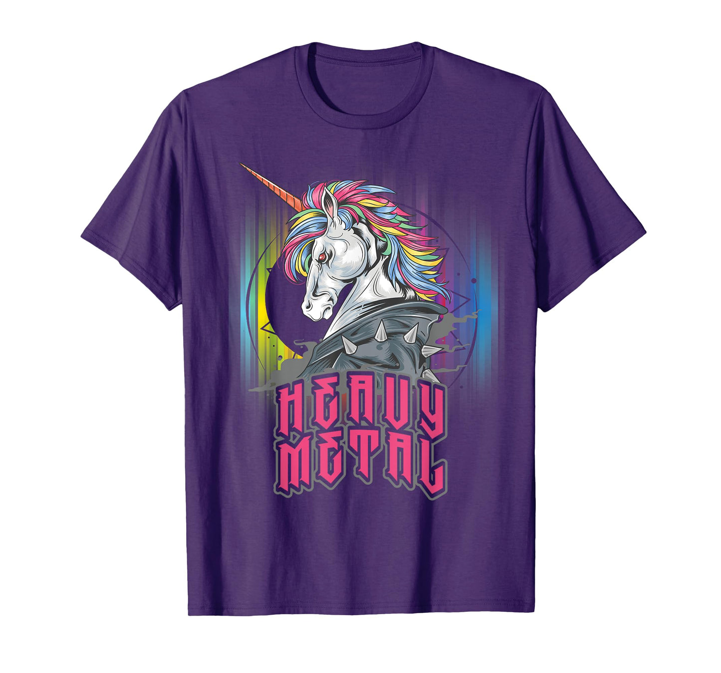 Funny Heavy Metal Unicorn Design For Men Woman Kids T-Shirt