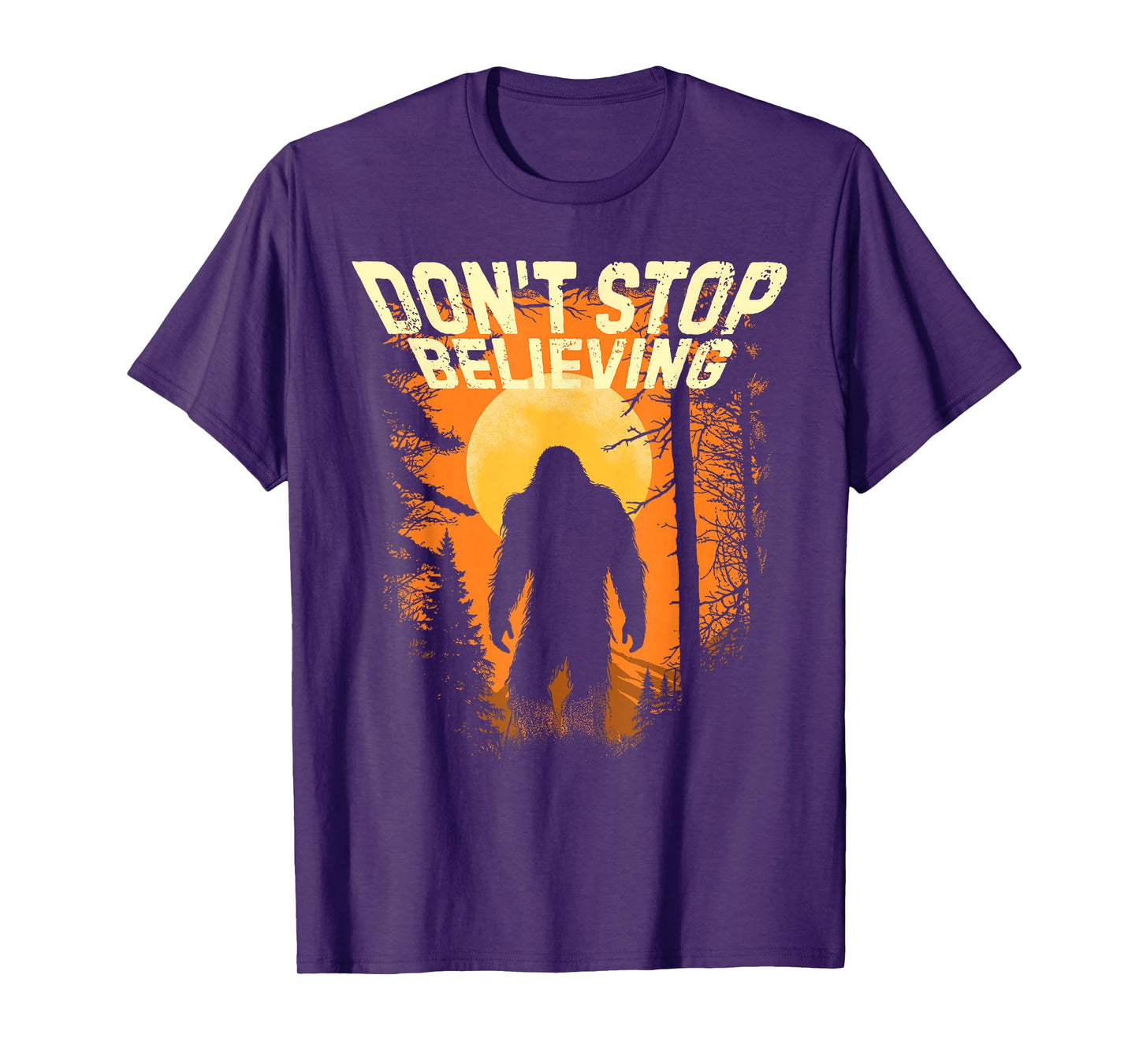 Cryptid Bigfoot Don't Stop Believing Sasquatch Cryptidcore T-Shirt