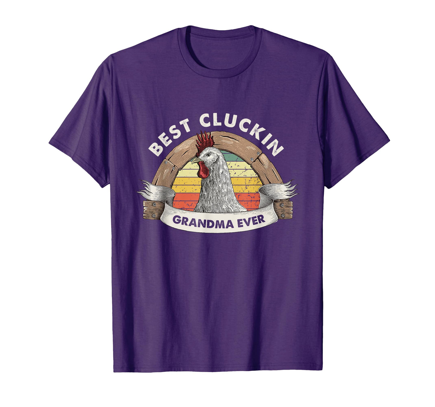 Best Cluckin Grandma Chicken Grandma Poultry Farmer Vintage T-Shirt