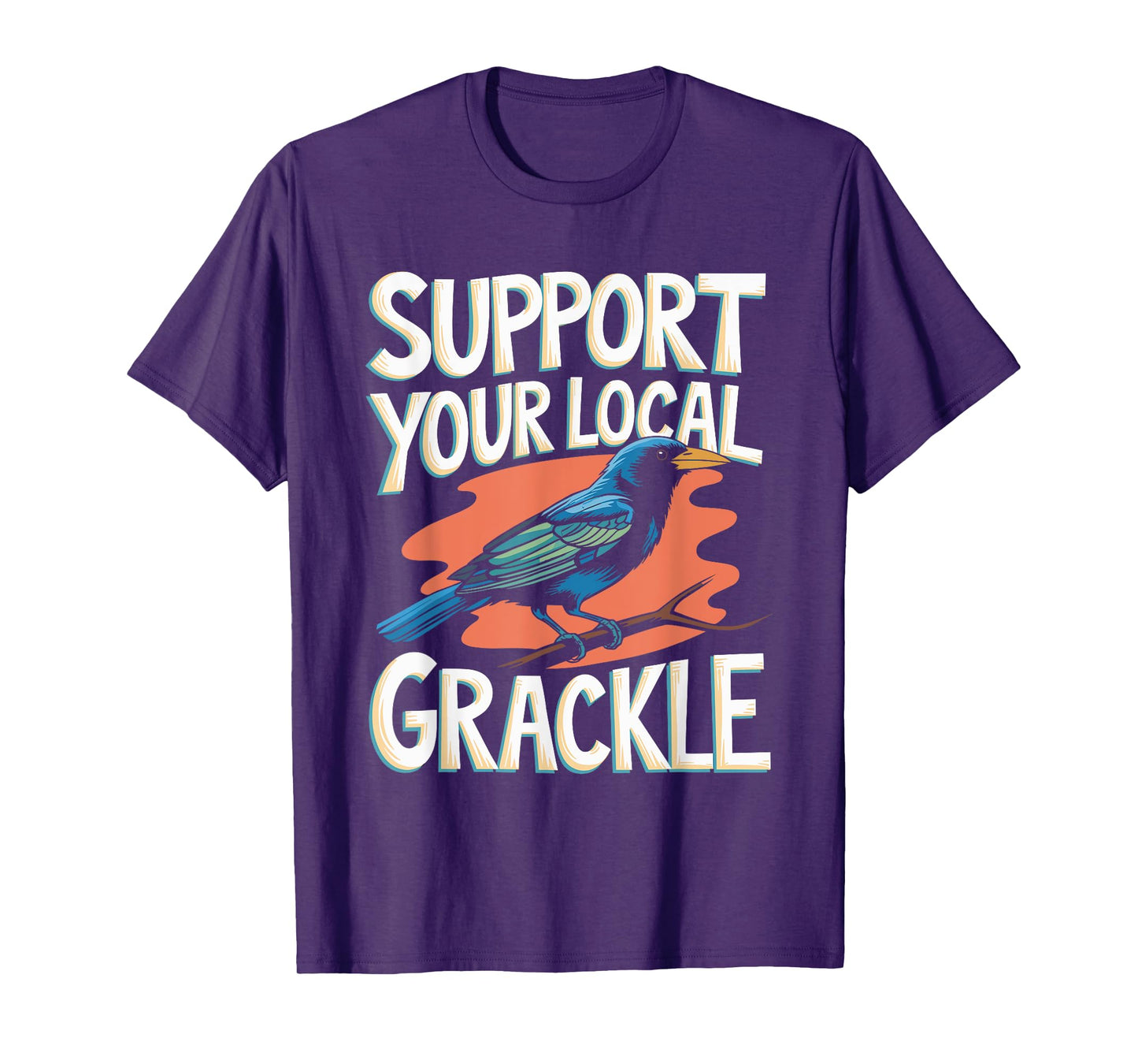 Quiscalus Grackle Bird For Kawaii Bird Lover T-Shirt