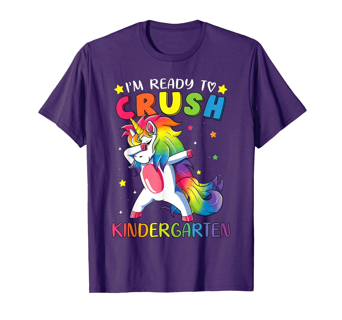 I'm ready to crush Kindergarten Shirt Funny Dabbing Unicorn T-Shirt