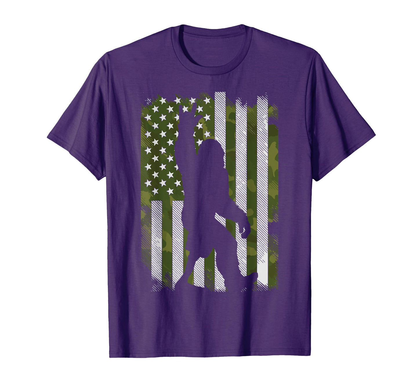 Bigfoot Amputee US Flag Limb Loss T-Shirt
