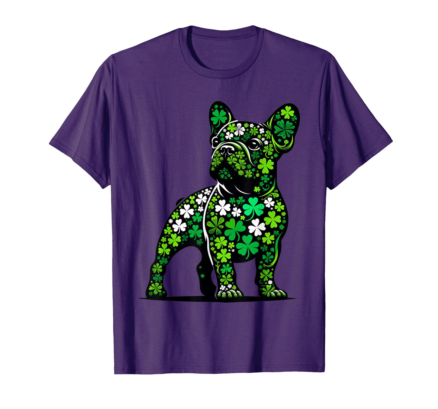 St Patricks Day Dog Themed Women Men French Bulldog Lover T-Shirt
