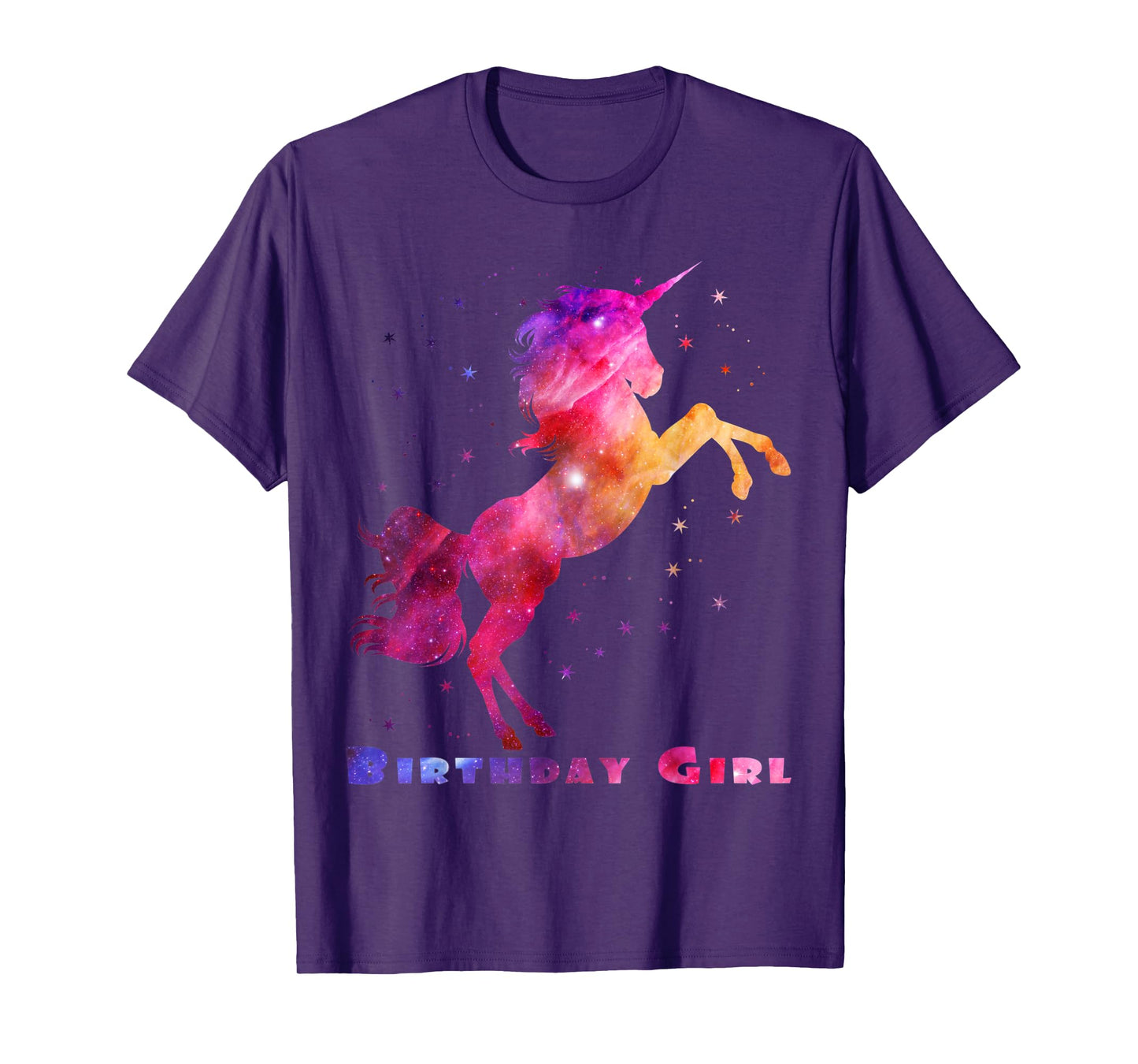 Space Unicorn Birthday Girl Galaxy Unicorn Cute Teens Kids T-Shirt