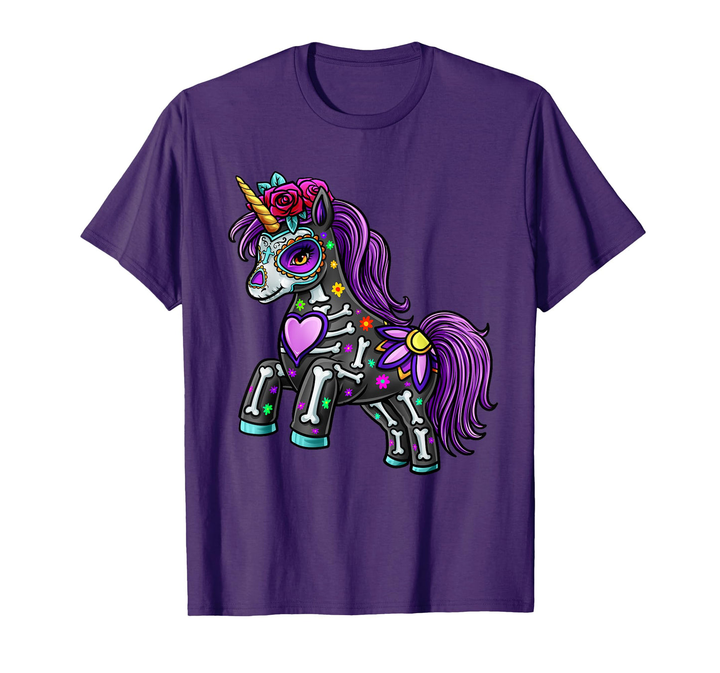 Dead Unicorn Sugar Skull T-Shirt