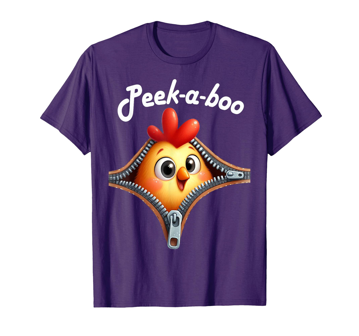 Funny - Peek-a-boo - Chicken T-Shirt