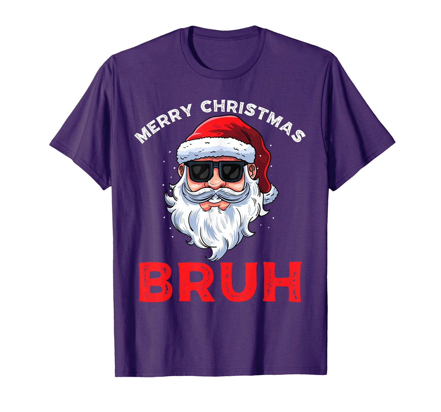 Merry Christmas Bruh Meme Funny Saying for Brother Boys Men T-Shirt