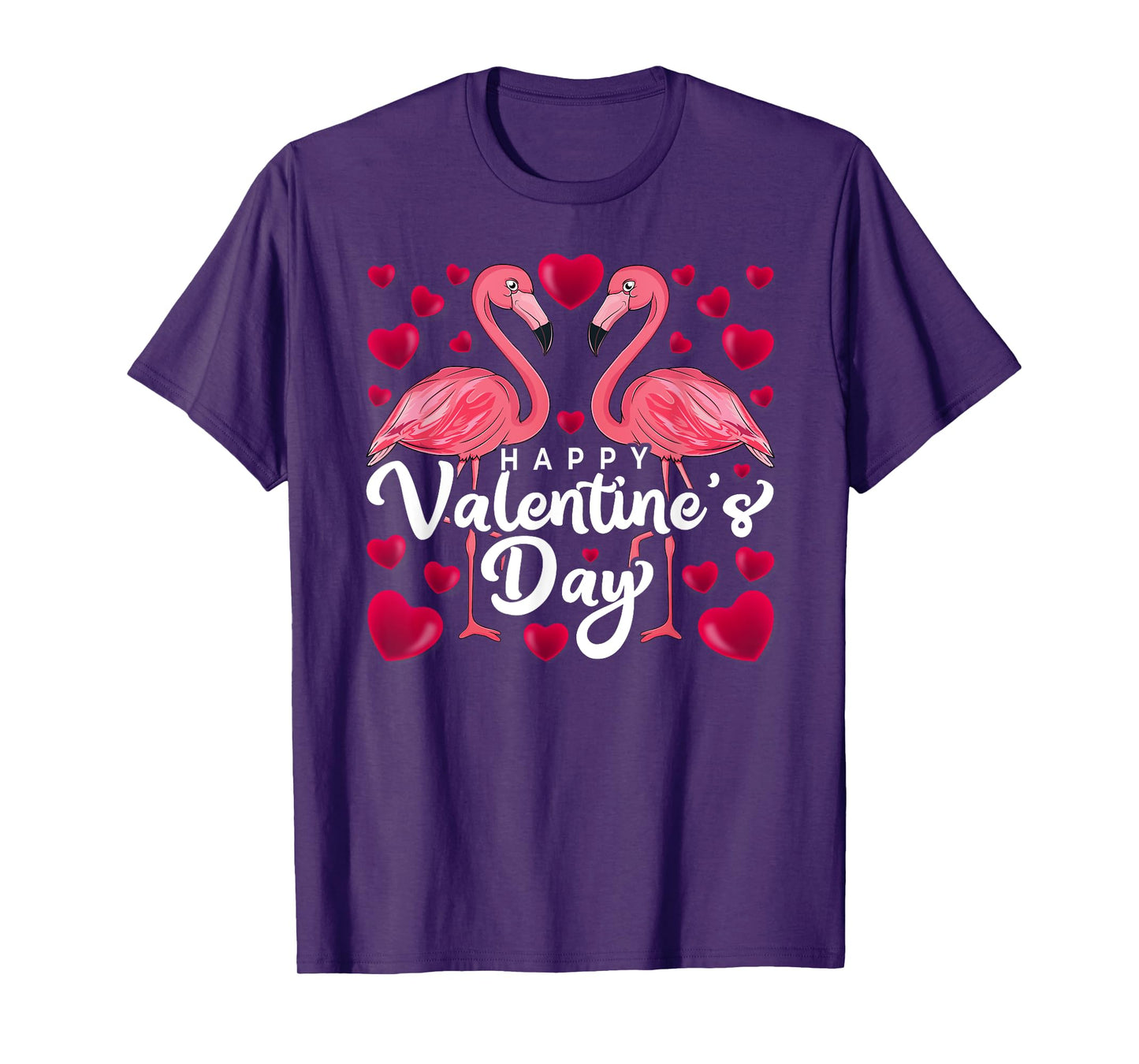 Happy Valentine's Day Flamingo Lover Valentine's Day Couples T-Shirt