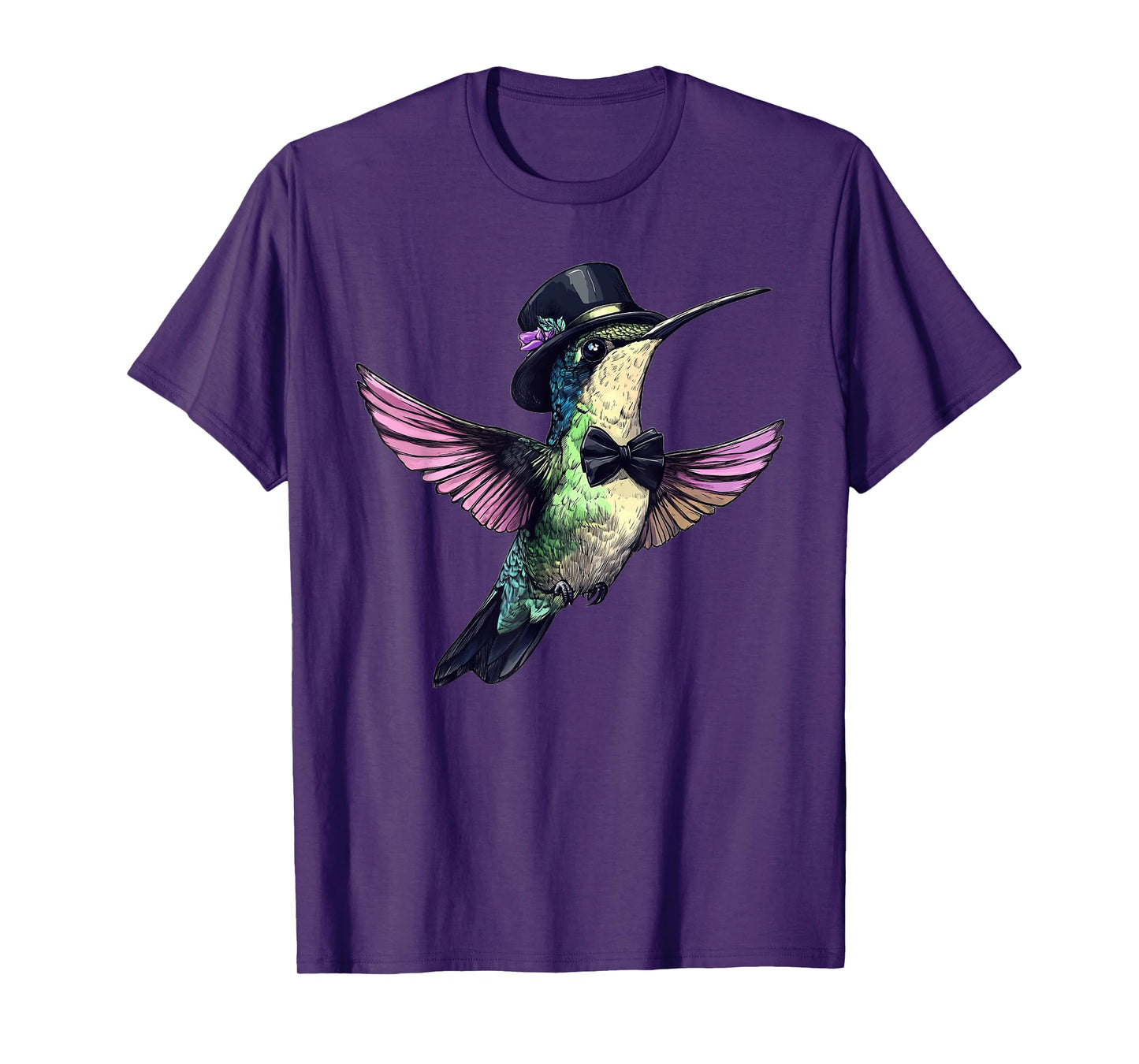 Hummingbird Wearing A Hat And Bowtie T-Shirt
