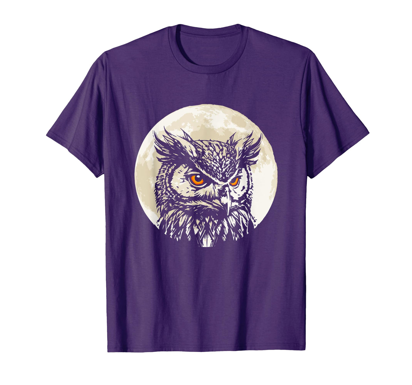 Owl Forest Night Wildlife Birds Nature T-Shirt