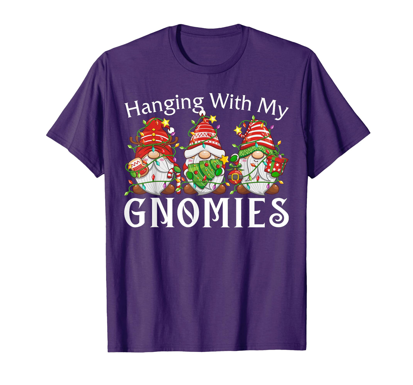 Hanging With My Gnomies Family Christmas Pajamas Men Women T-Shirt