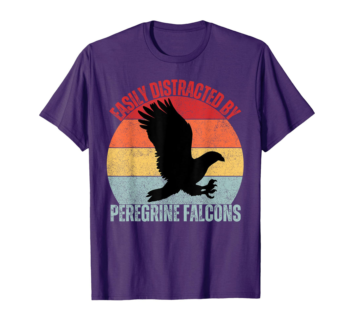 Easily Distracted By Peregrine Falcons Birds Kids Falcon T-Shirt