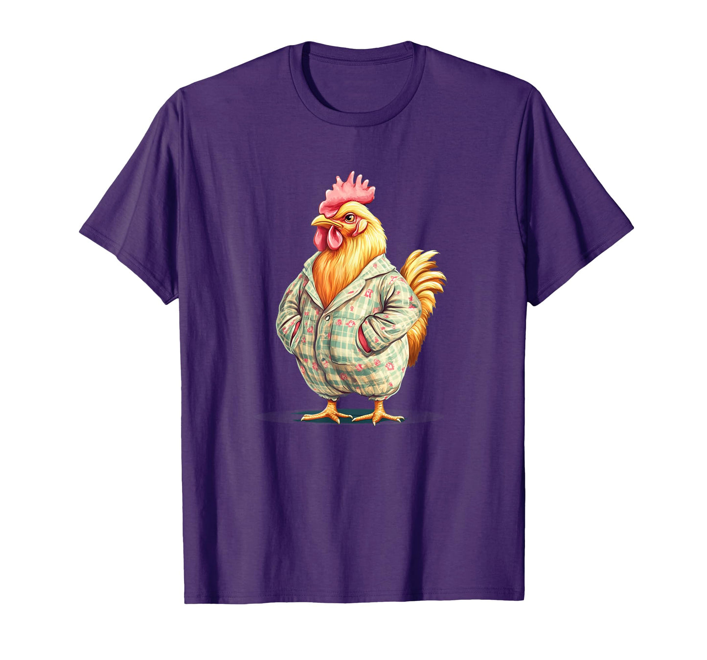 Adorable Chicken in Sleepy-Time Pajamas for Adults and Kids T-Shirt