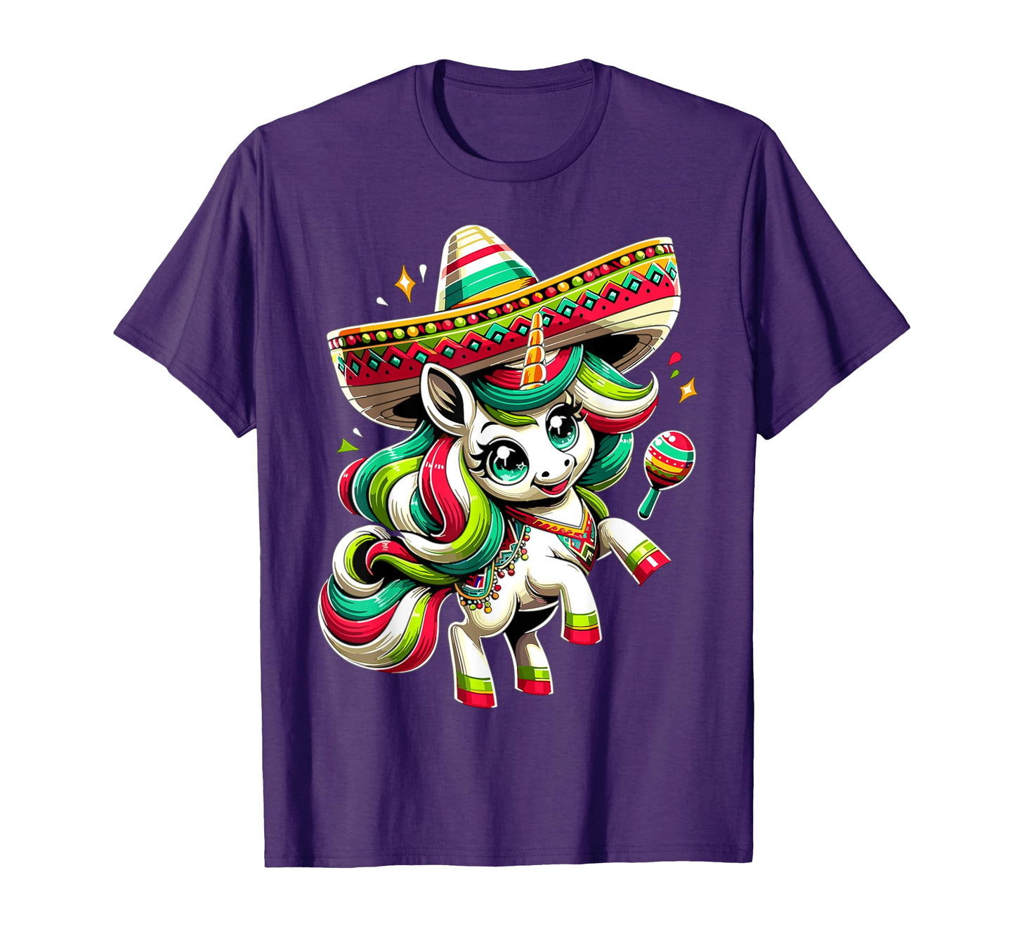 Cinco de Mayo Mexican Unicorn Kids Girls T-Shirt
