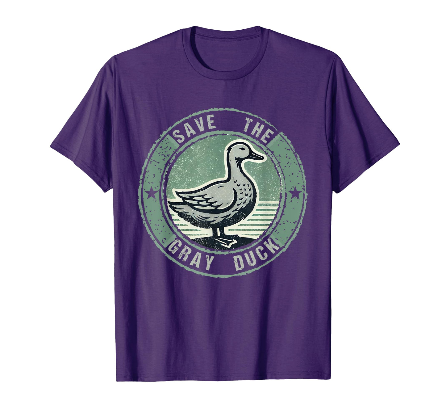 Funny Save The Gray Duck tee Vintage Unisex T-Shirt Black Small
