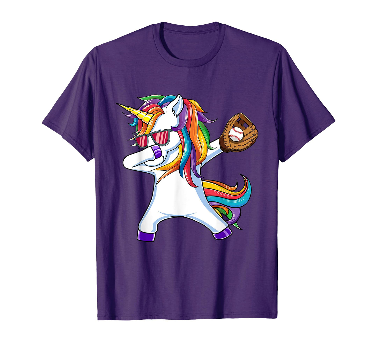 Dabbing Unicorn Baseball T Shirt Kids Funny Dab Dance Gift
