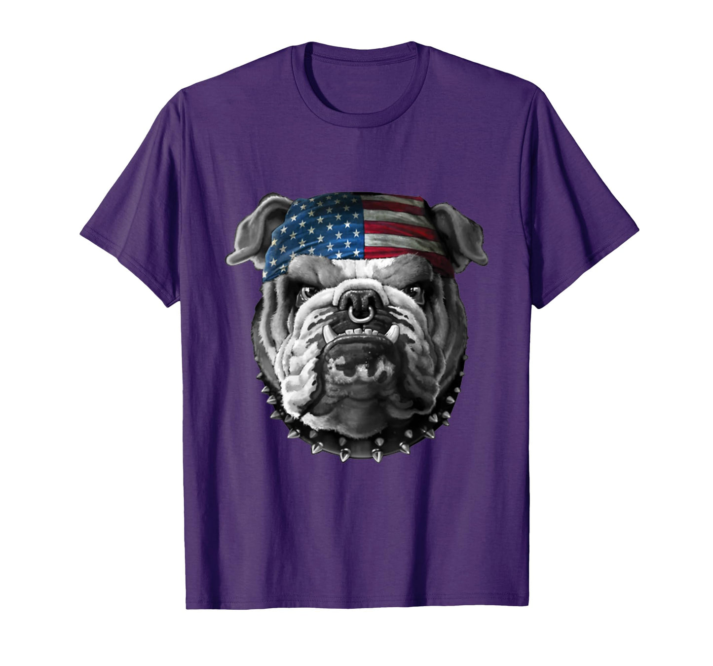 American Bulldog American Flag USA T-Shirt