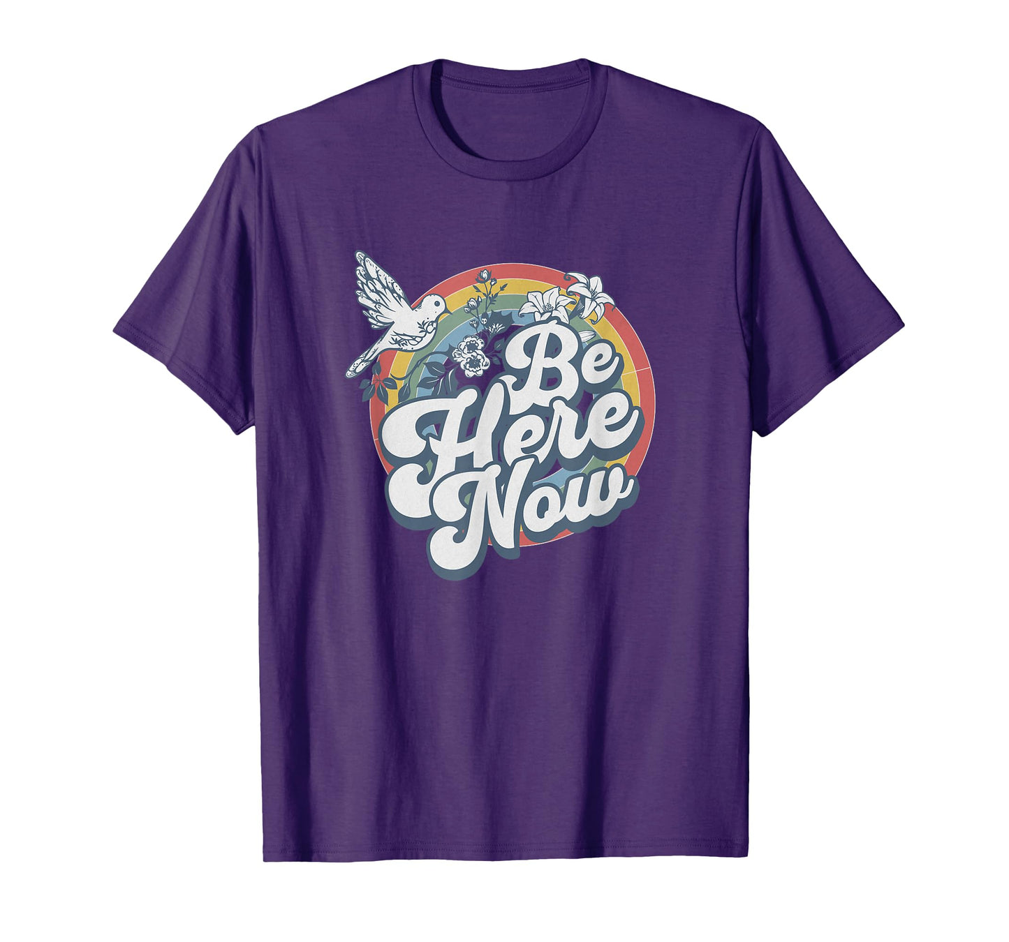 Be Here Now Retro Vintage Spiritual Mindfulness T-Shirt
