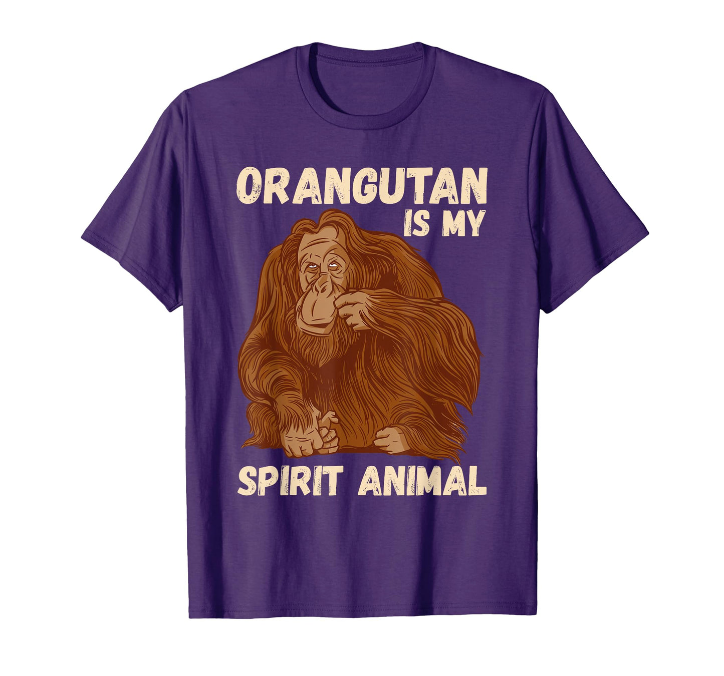 Orangutan Spirit Animal Motivation Native Ape Orang-Utan T-Shirt