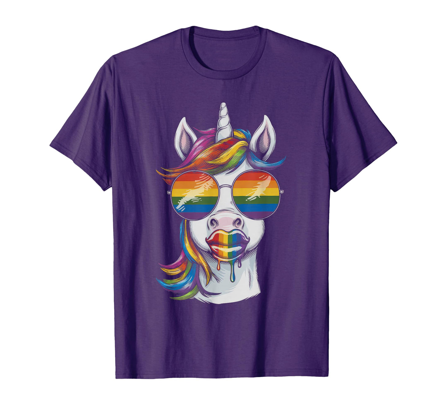 LGBT Gift Gay Pride Month Parade Rainbow Transgender Unicorn T-Shirt