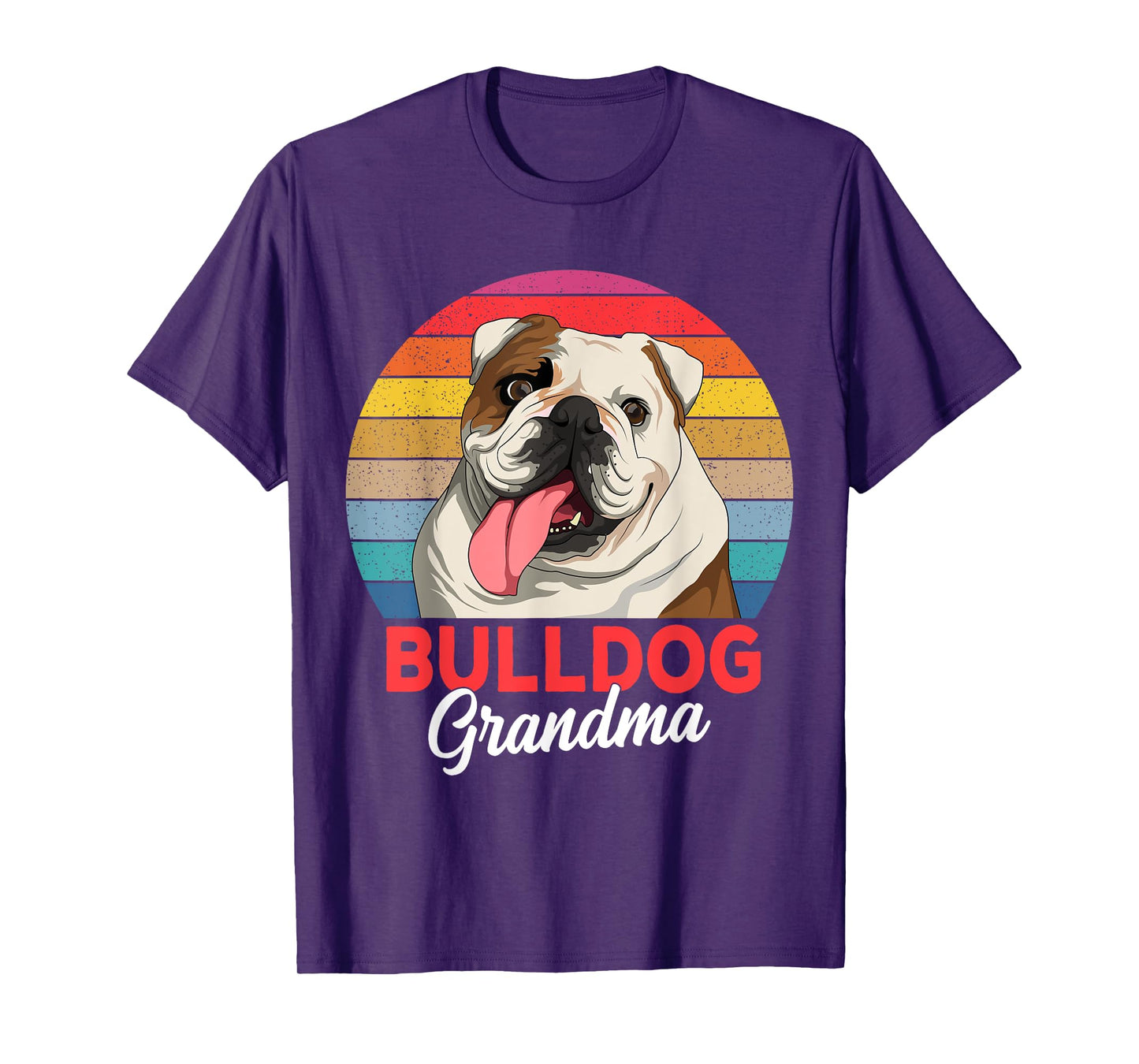 English Bulldog Grandma Dog Lover Funny Women T-Shirt