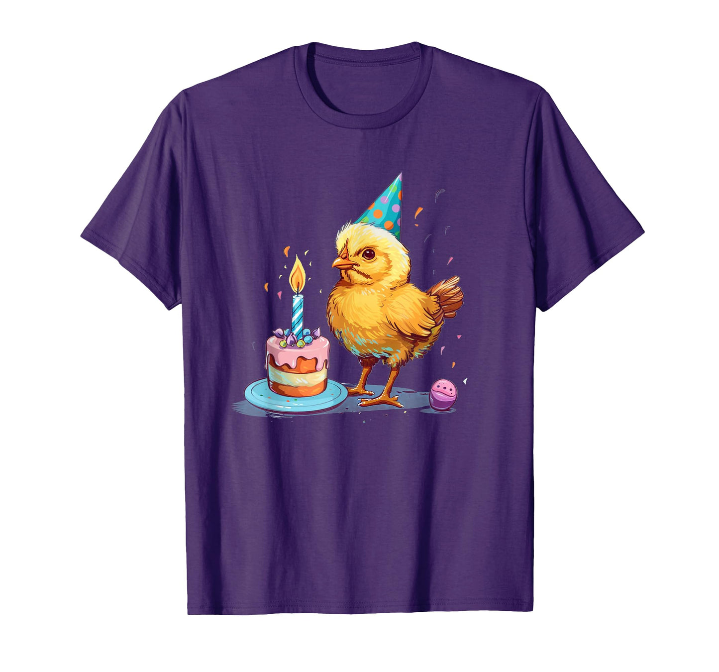 Birthday Kid Chick Costume for Cake, Party Hat and Poultry T-Shirt