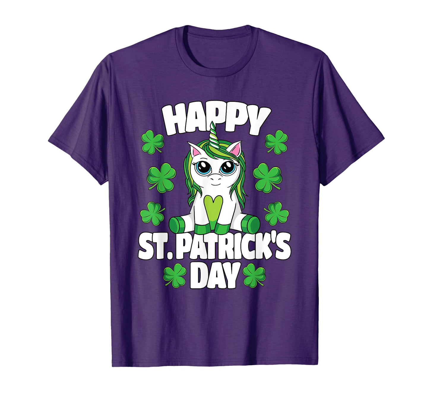 Happy St. Patrick's Day Lepricorn Irish Unicorn Girls T-Shirt