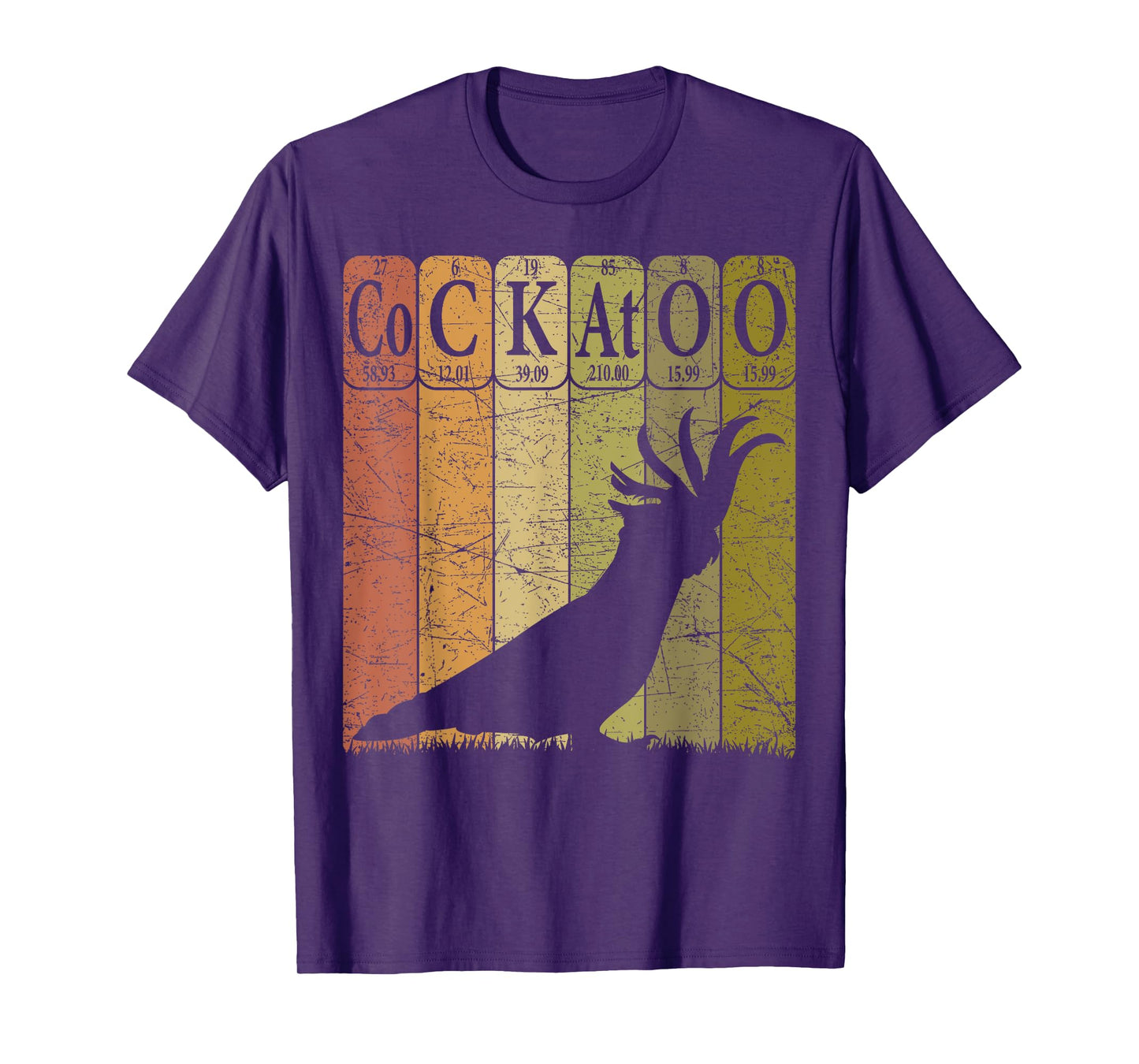 Cockatoo Periodic Table Elements Cockatoo Parrot Ornithology T-Shirt