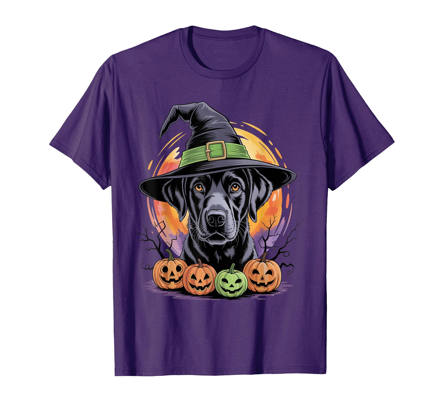 Black Labrador Retriever Halloween For Men Women Kids T-Shirt