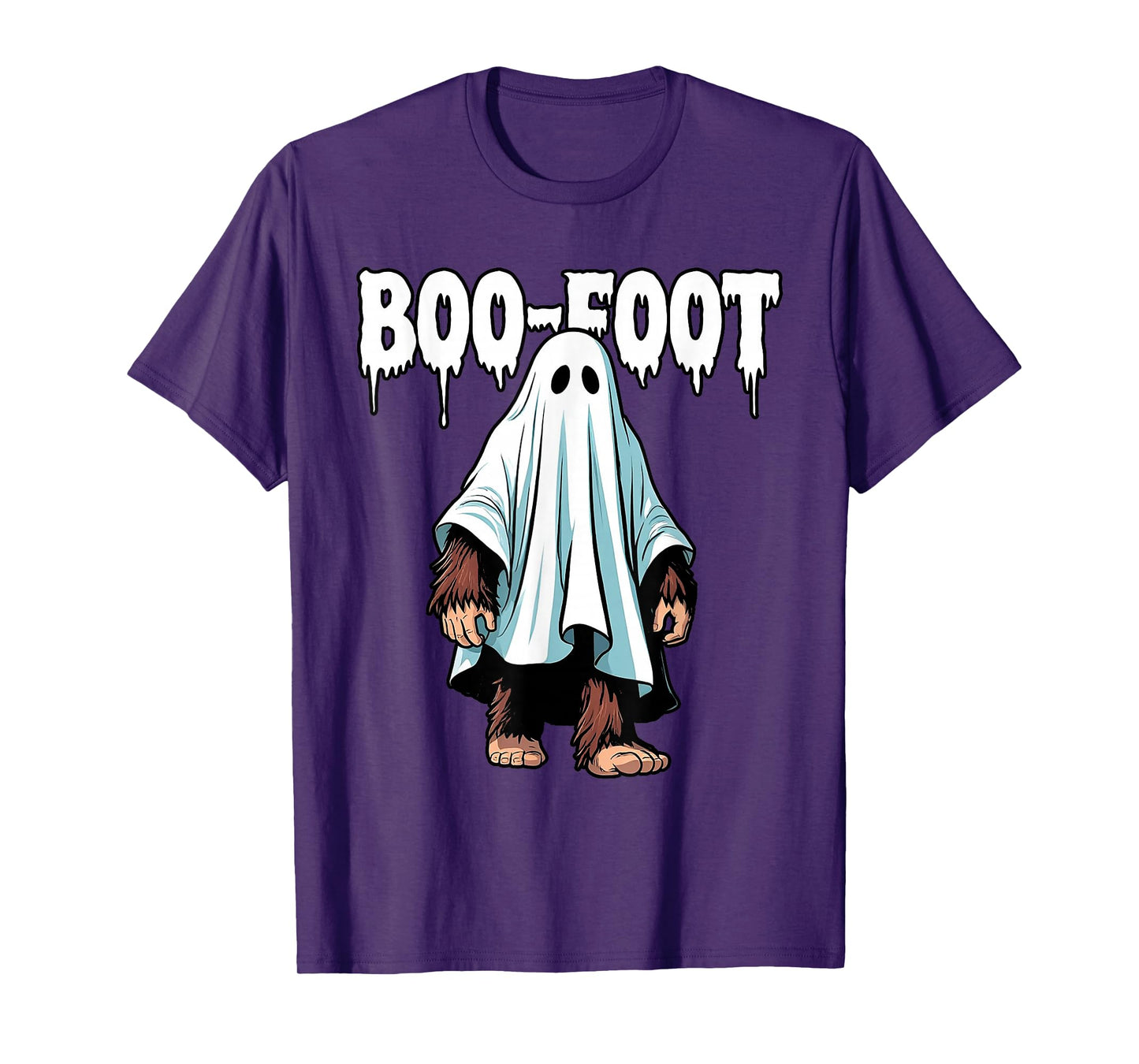 Bigfoot Ghost Costume Halloween Boo-Foot Sasquatch Spooky T-Shirt