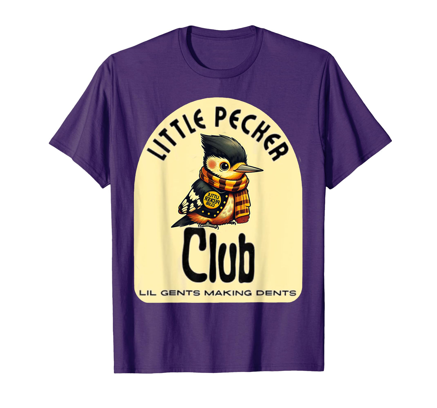 Little Pecker Club Hilarious Woodpecker Meme T-Shirt
