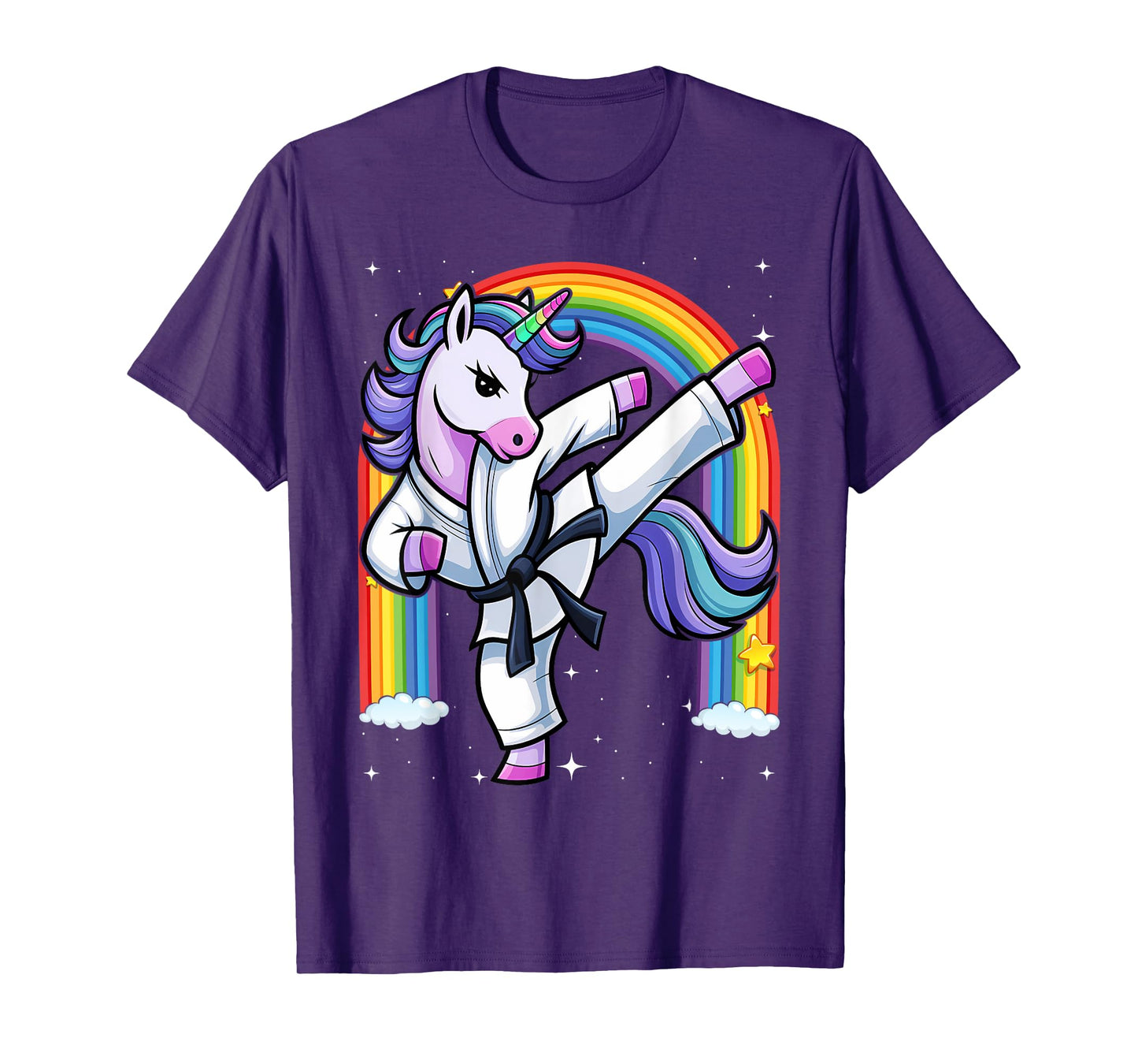 Funny Unicorn Karate Girl I Taekwondo Martial Arts T-Shirt