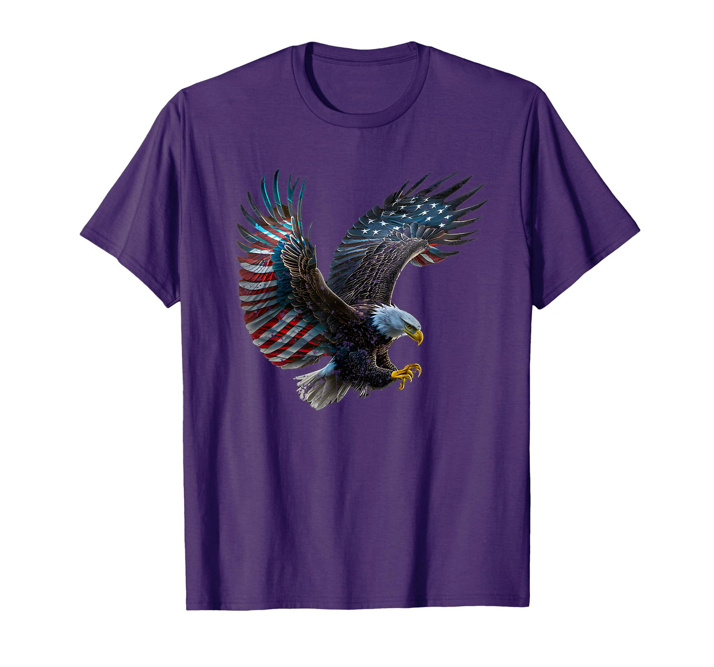 Patriotic Eagle 4th Of July USA American Flag T-Shirt for Women Girls Kids Men