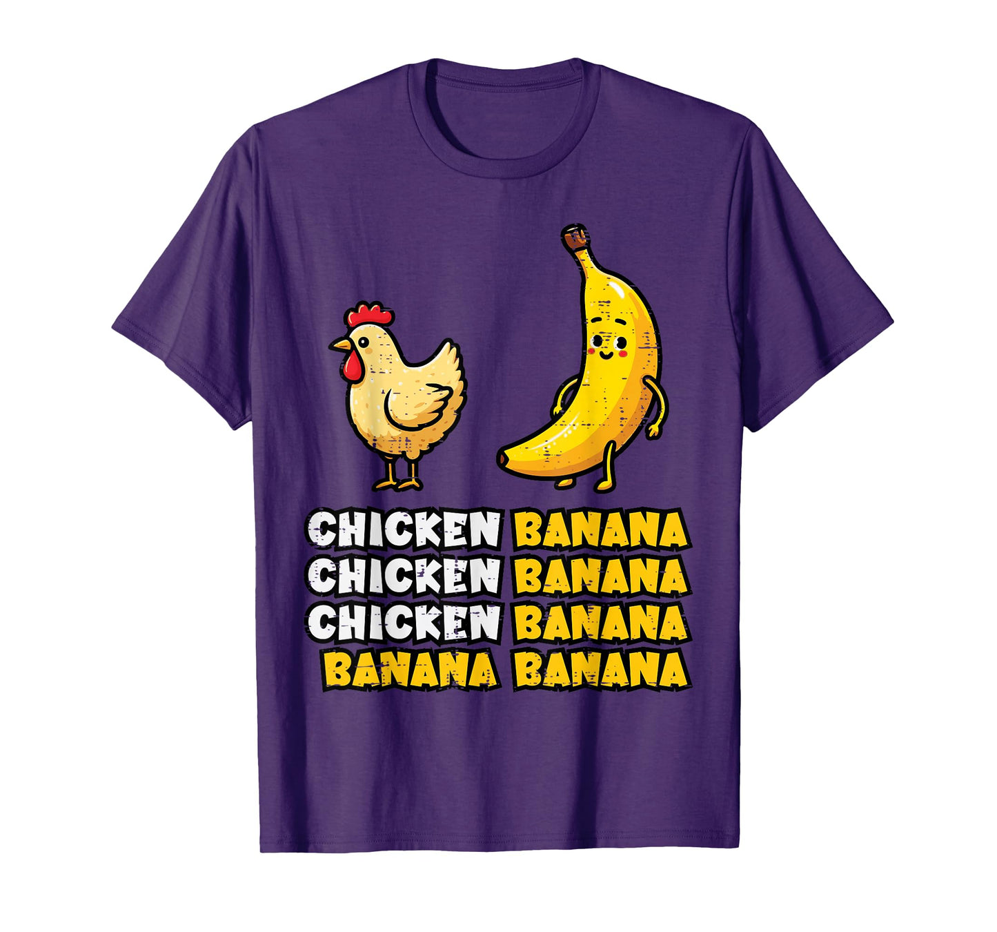 Chicken Banana Dance Funny Fruit Meme Girls Kids Women Men T-Shirt