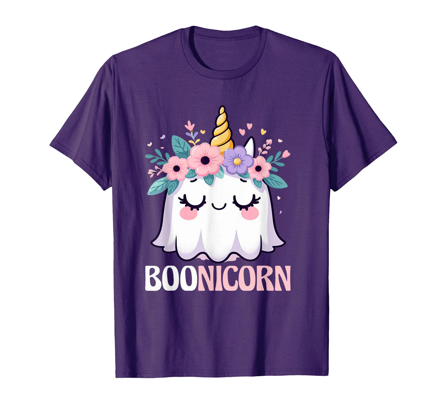 Boonicorn Unicorn Ghost, Unicorn Halloween for Girls T-Shirt