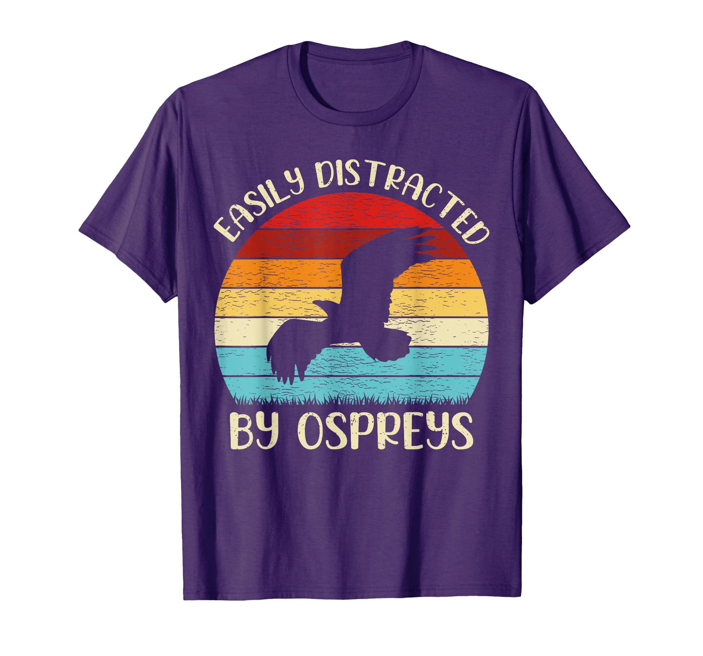 Vintage Osprey Bird Lover Easily Distracted By Ospreys T-Shirt