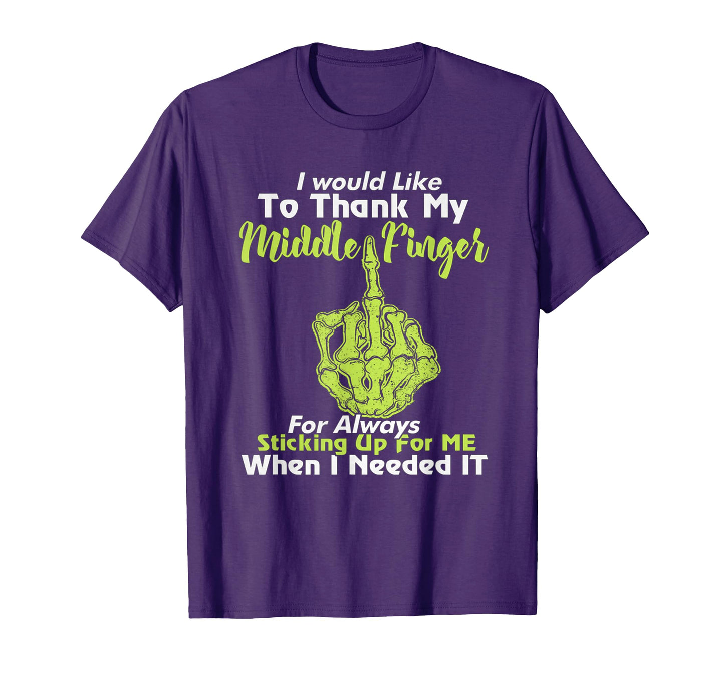 I Would Like To Thank My Middle Finger T-Shirt For Women T-Shirt