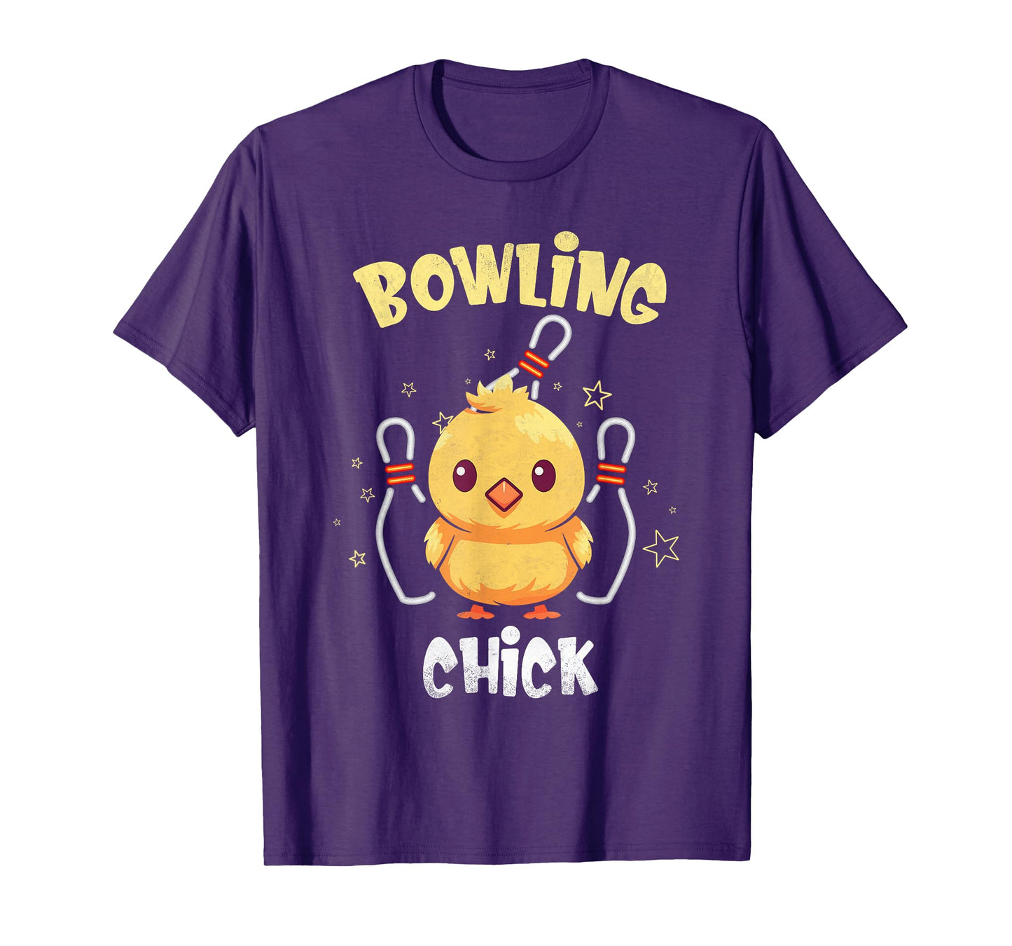 Bowling Chick Funny Chicken Athlete Bowler Men Women Kids T-Shirt