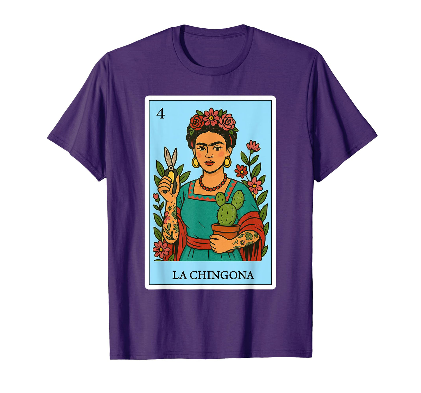La Chingona Jardinera Spanish-Mexican Bingo Gifts for Women T-Shirt
